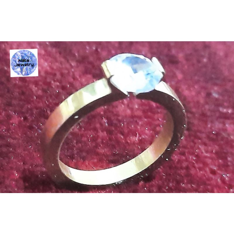 Cincin Titanium Wanita Permata Diamond Kekinian/terlaris