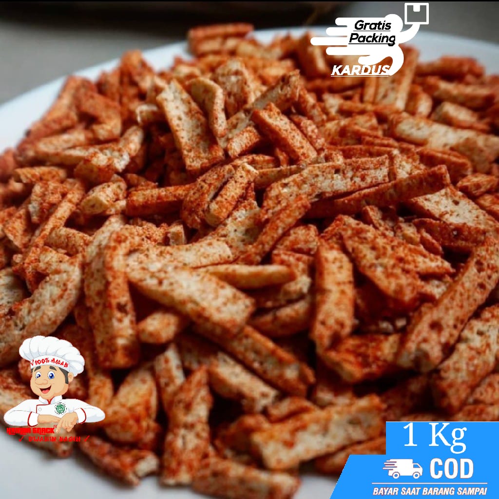 

[1Kg] Basreng Stik Pedas jajanan jadul COD | makanan ringan - basreng pedas - snack kiloan - basreng