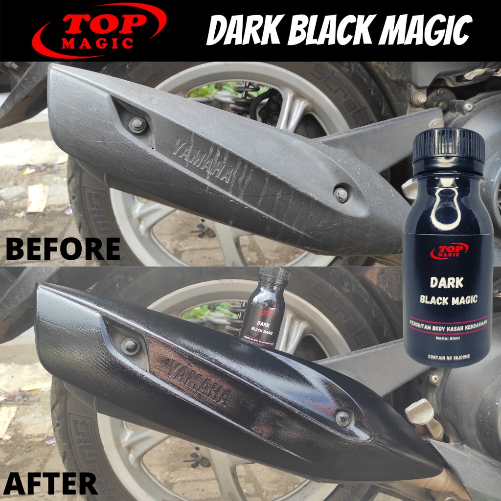 TERLARISS!!! TOP DARK BLACK MAGIC PENGHITAM BODY MOTOR MOBIL PENGHITAM Dashboard Cover knalpot