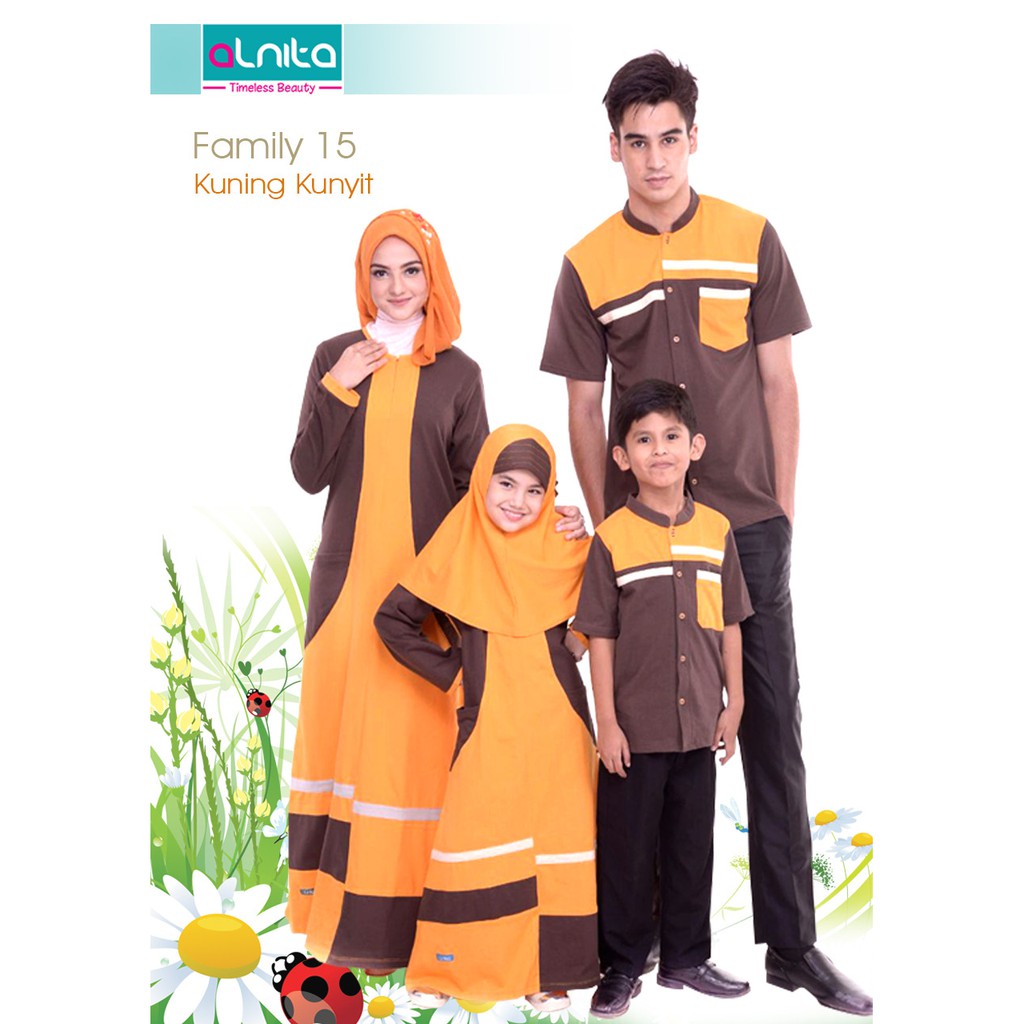 Busana Keluarga Alnita Family 15 | baju sarimbit | baju muslim couple