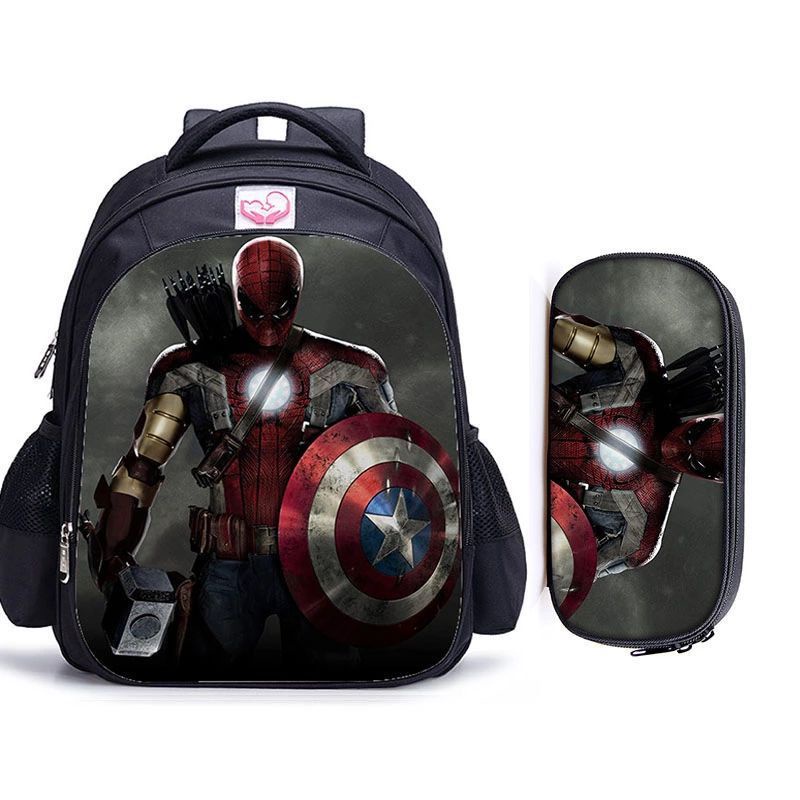 Tas Ransel Fashion Sekolah Anak Laki Laki PAUD TK SD Marvel Super Hero