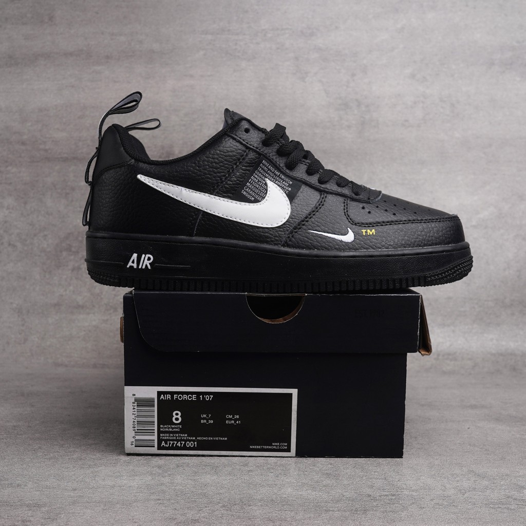 Sepatu_Nike Air Force 1 07 LV8 Black imfor 39/44 terbaru