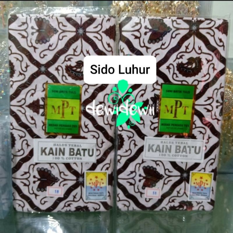 Set Jarik + Selendang (INSTAN), Motif Sogan Lengkap-(Sido Luhur)