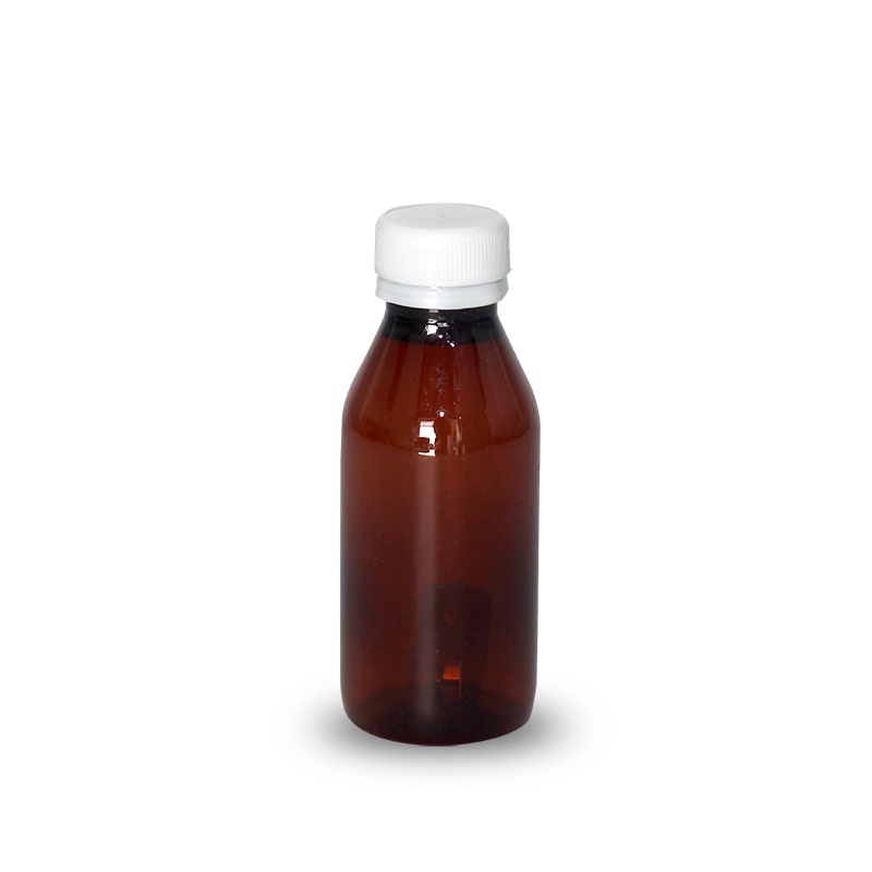 Botol Minum Botol 100 ml cokelat Tebal Plastik bukan Kaca