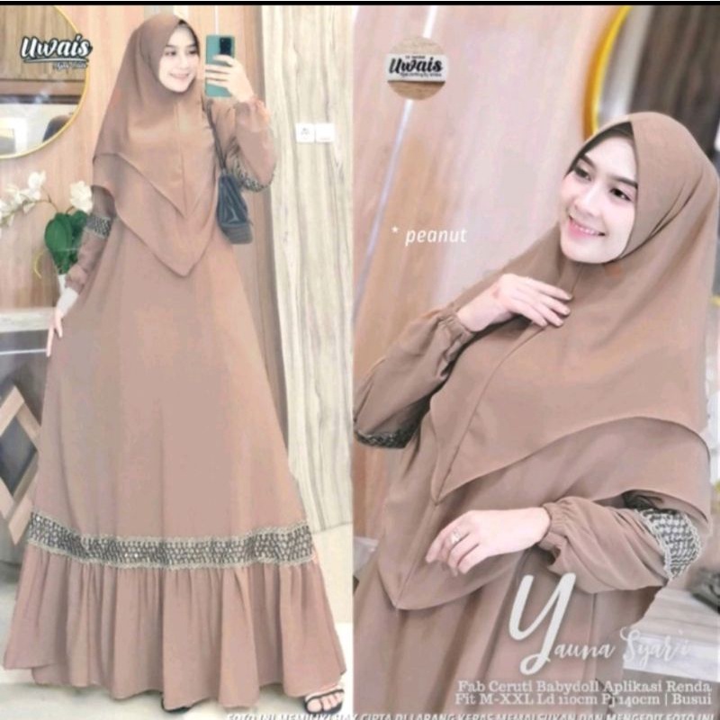 GAMIS SET CERUTY RENDA ARAB_GAMIS SET HIJAB_CERUTY BABYDOLL_GAMIS BUSUI_GAMIS TERBARU