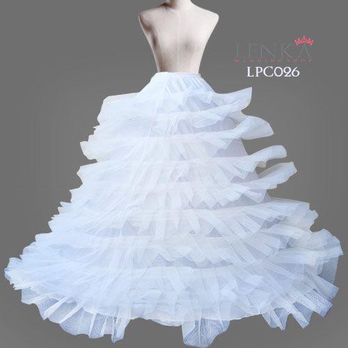 [STOK TERBATAS] PETTICOAT SUPER BALL GOWN DALAMAN GAUN 9 RING 9 LAYER LPC026