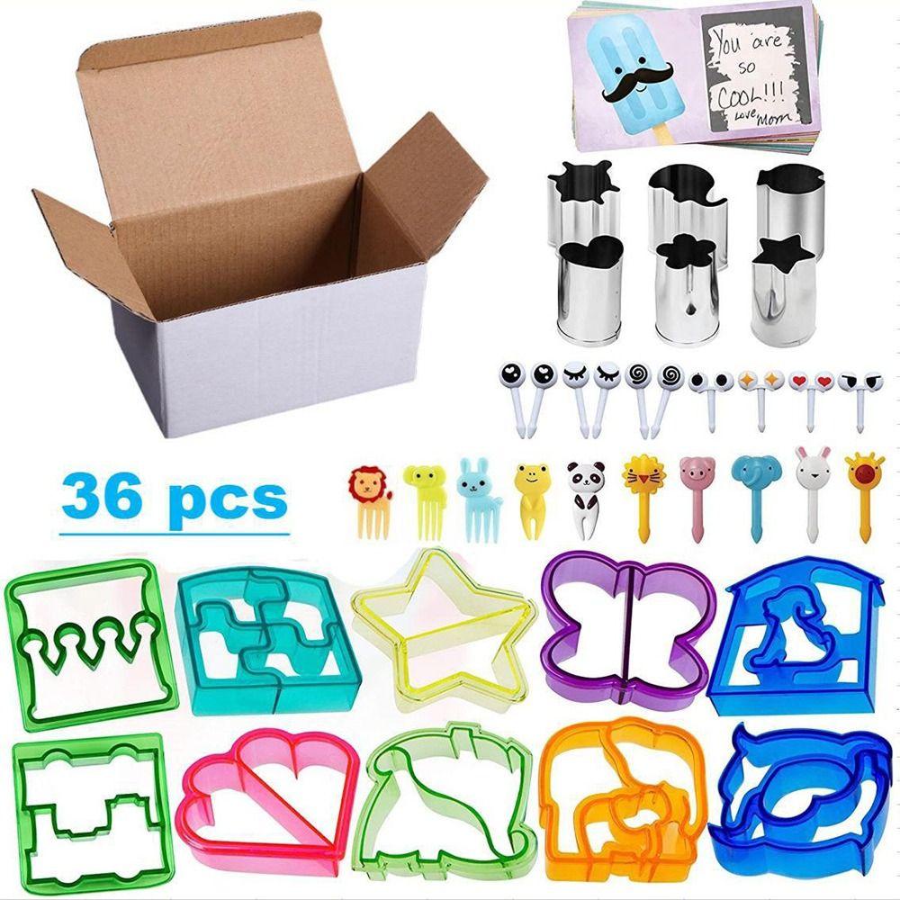 Preva 36pcs Sandwich Cutter and Sealer Set Kotak Makan Siang Jelly Pie Decruster Sandwich Maker