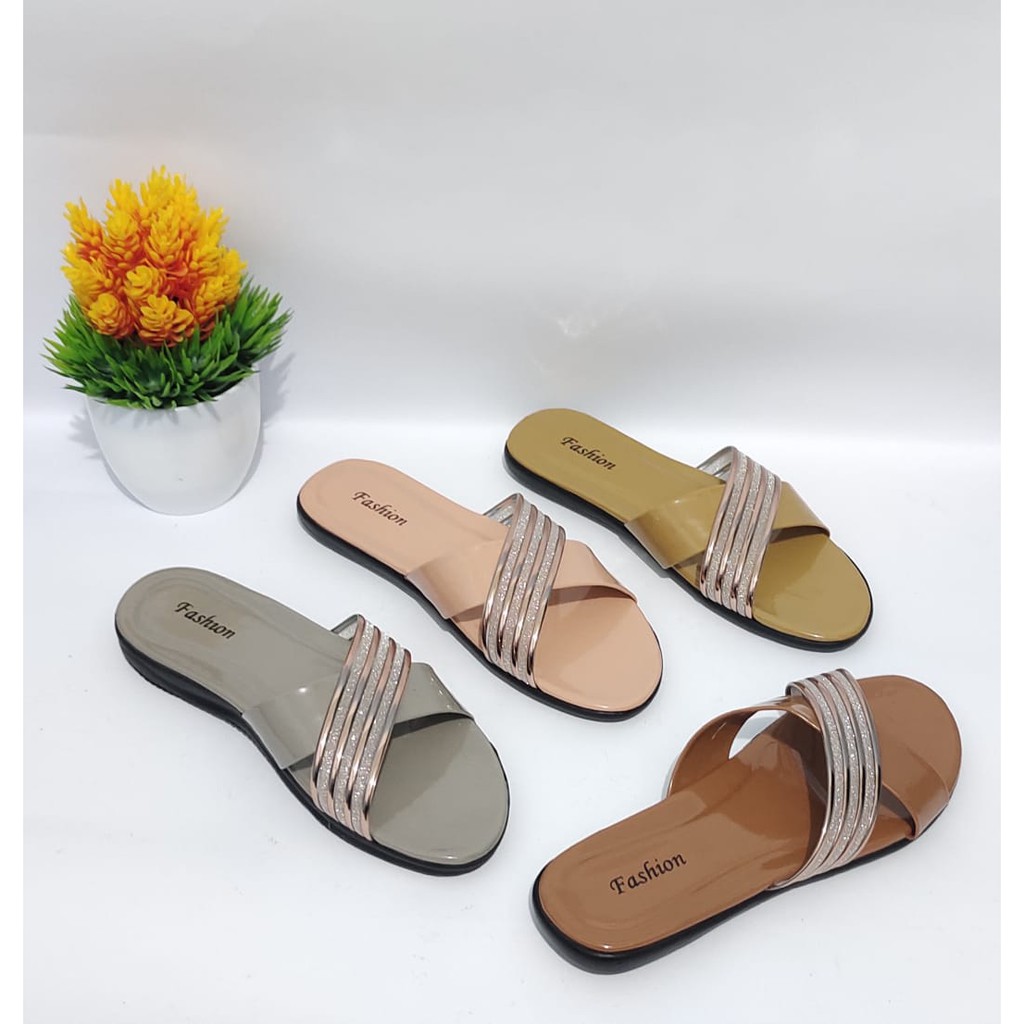 Sandal Fashion  Wanita  Model Selop Jely