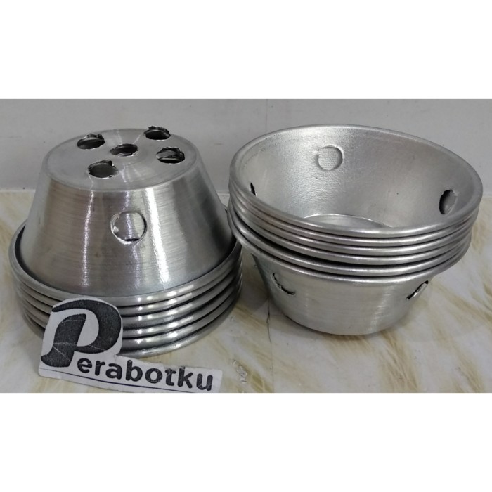 Cetakan Bolu Kukus Kecil Alumunium B Pendek / Loyang Cupcake