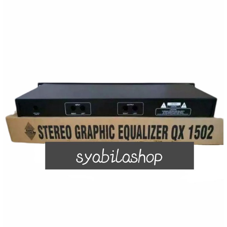 BOX GRAFIK EQUALIZER STEREO 30 CHANNEL RANIC 2X15 QX1502