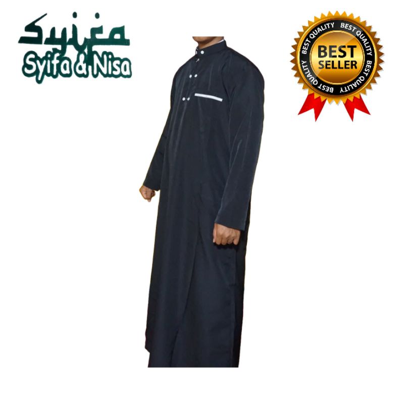 Termurah gamis jubah pria dewasa  al harbi Ukuran M, L, XL, XXL