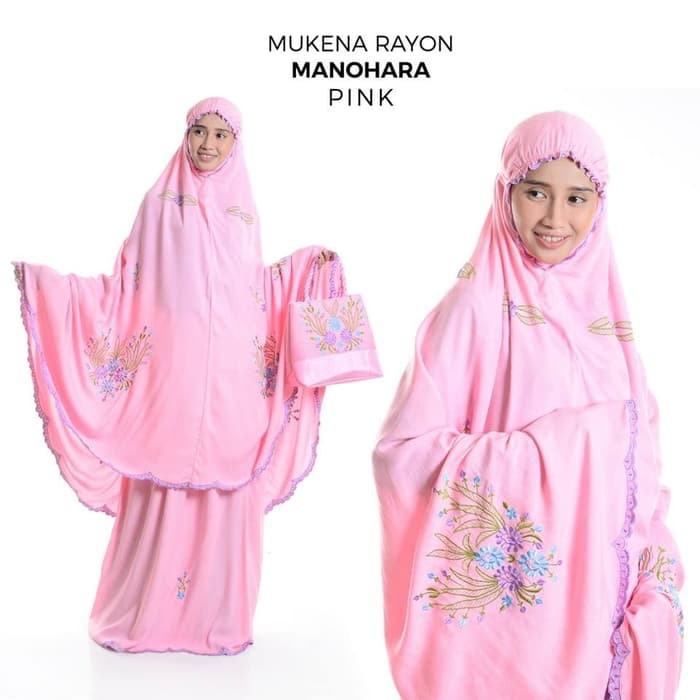 Mukena Cantik MUKENA DEWASA MANOHARA PINK
