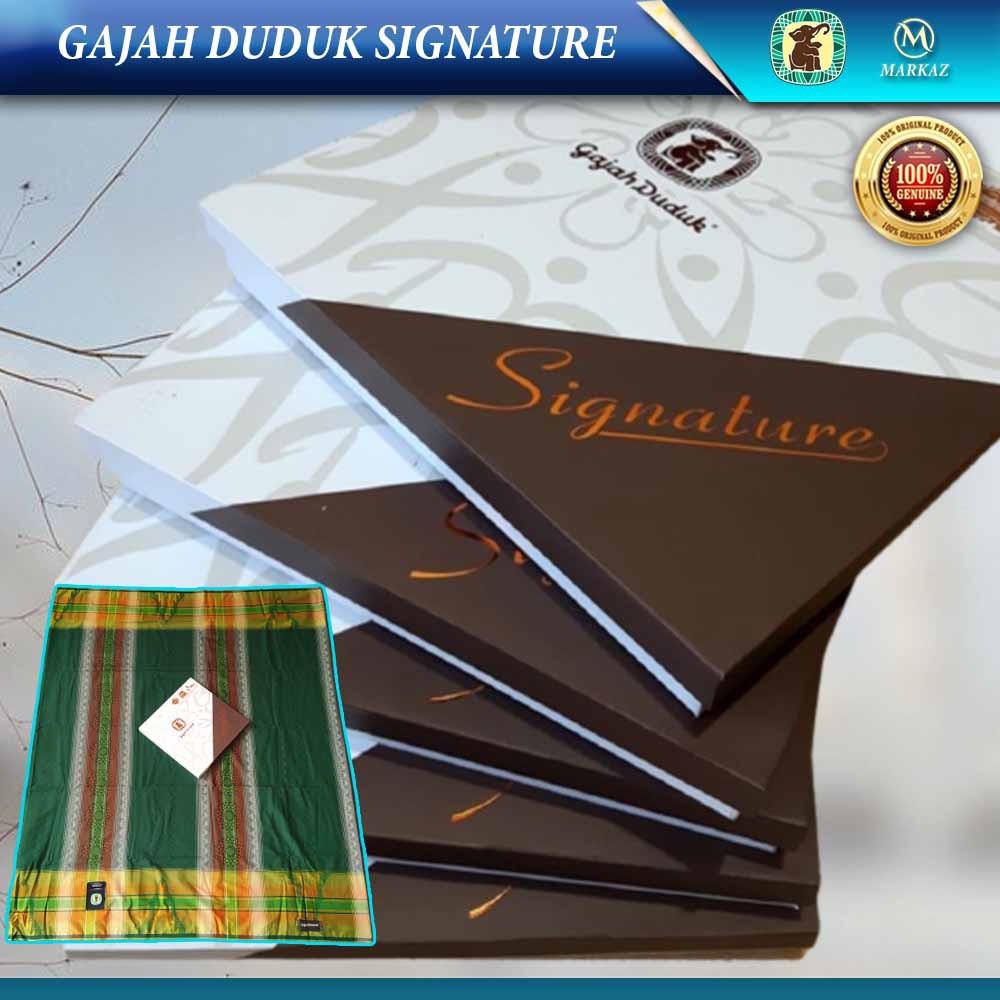 SARUNG GAJAH DUDUK SIGNATUR DEWASA / SARUNG GAJAH DUDUK SIGNATURE SARUNG PREMIUM PERLENGKAPAN SHOLAT