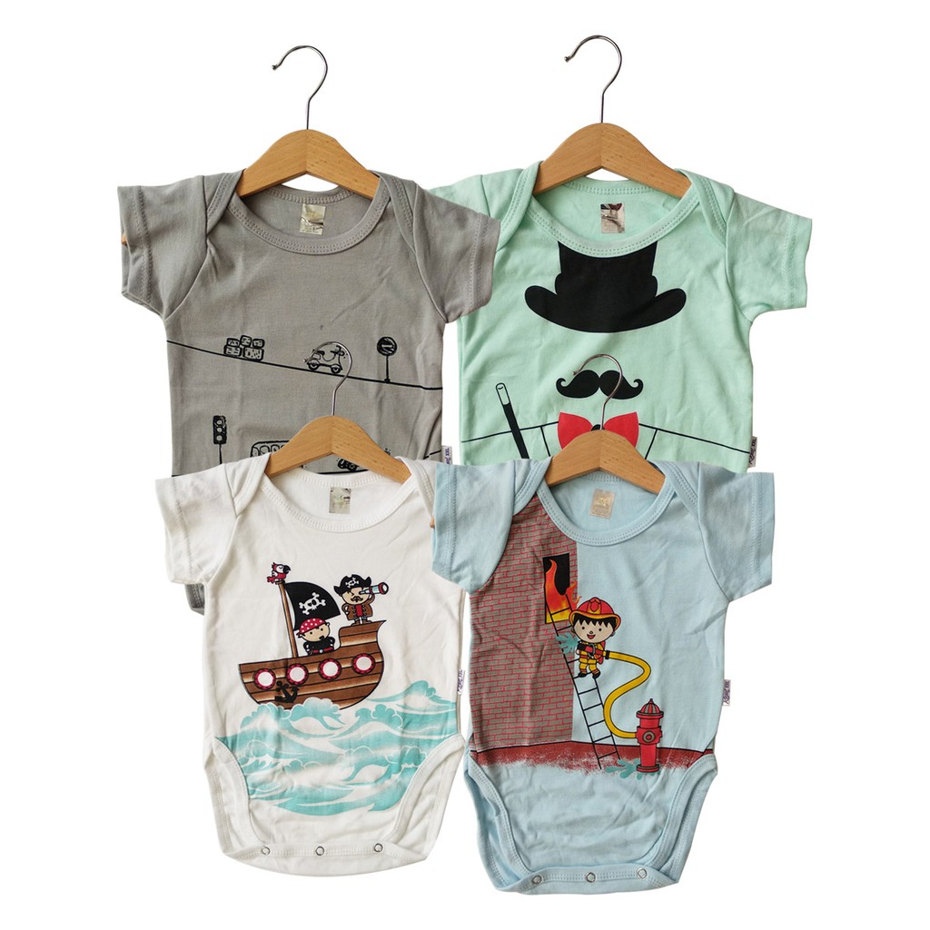 PNB66 JUMPER KAZEL BODYSUIT BOY PIRATES EDITION ISI 4 PCS PIRATE