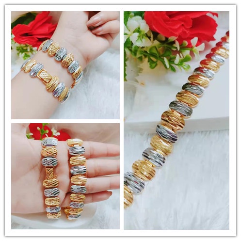 Gelang Xuping Ranta Kombinasi Lapis Emas 24K Perhiasan Fashion 1236-1238