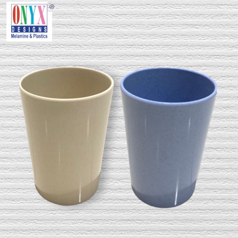 Gelas Minum Melamine 300 ML ONYX / Gelas Rata Polos / Gelas Minuman Melamin Asli