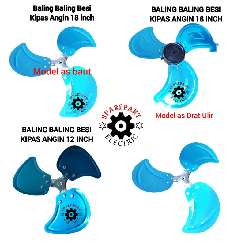 BALING BALING BESI KIPAS ANGIN 12 - 18 INCH MULTI UNIVERSAL