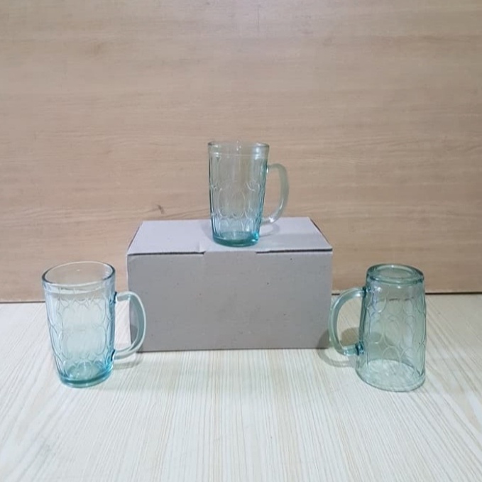 Gelas gagang es jempol - Gelas Es Motif Jempol