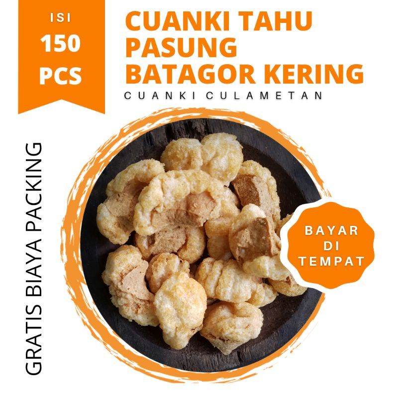 Jual Cuanki Tahu Pasung Atau Batagor Kering Kiloan Isi 150 Biji Toping