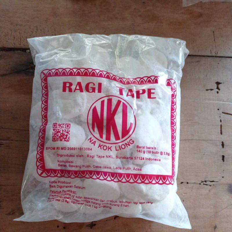 

Ragi Tape Singkong NKL (Na Kok Liong)140 g (50 Butir)