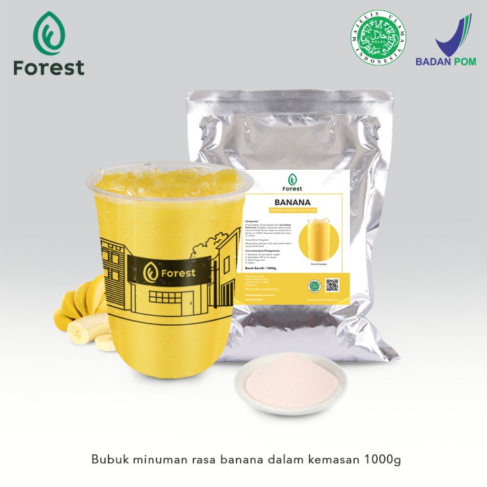 

BUBUK MINUMAN BANANA POWDER - FOREST BUBBLE DRINK