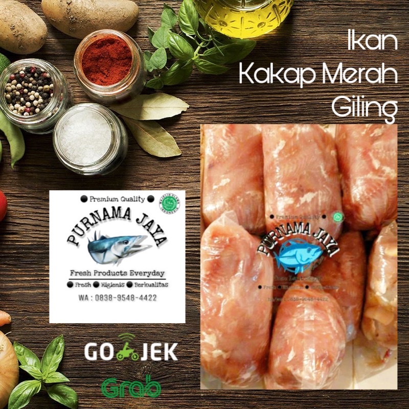 

Ikan Kakap Merah Giling 1KG