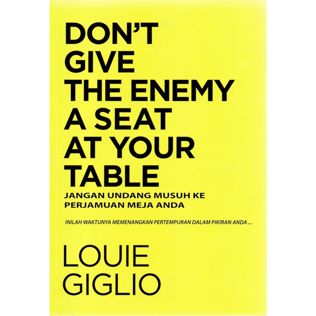 Gramedia Samarinda - Jangan Undang Musuh Ke Perjamuan Meja Anda (Don`T Give The Enemy A Seat At Your Table)