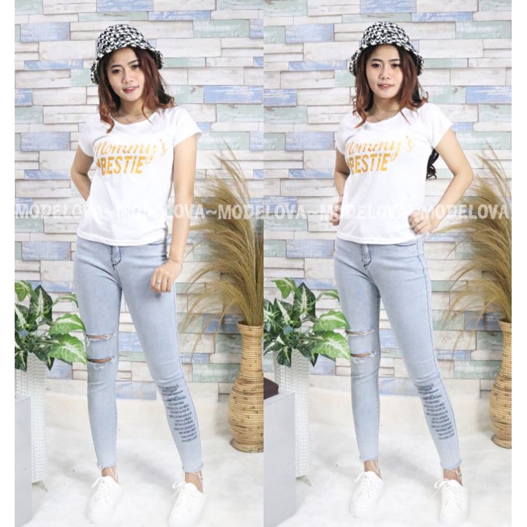 MDLV ~ KAOS MOMMY BESTIE KAOS CEWEK KAOS MURAH KAOS BEST SELLER FASHION WANITA