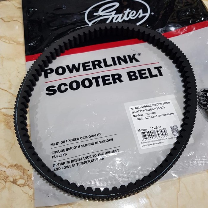 VAN BELT V BELT HONDA VARIO 125 LED 2015 K35 ASLI ORI GATES