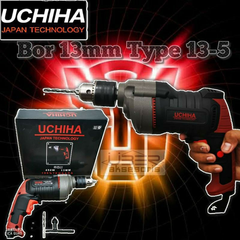 BOR 13MM UCHIHA 13-5 Cocok untuk kerja bengkel mebel, sehari hari dll. Promo