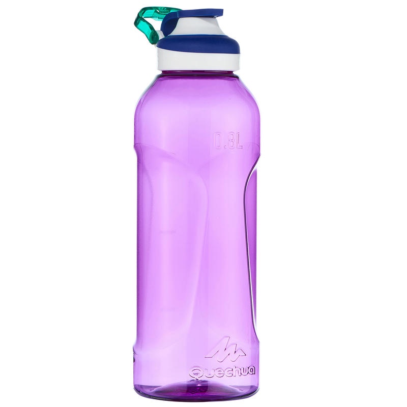 QUECHUA Botol Air Plastik Tritan 0.8L Fast Opening Hiking Camping Trekking