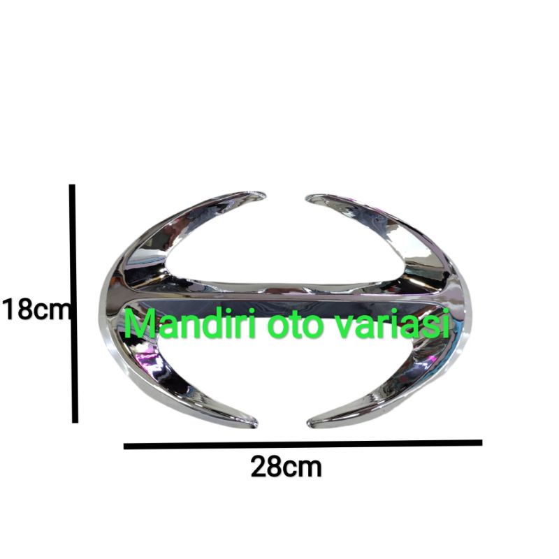 Emblem logo chrome Hino Ranger model tempel variasi hiasan eksterior mobil