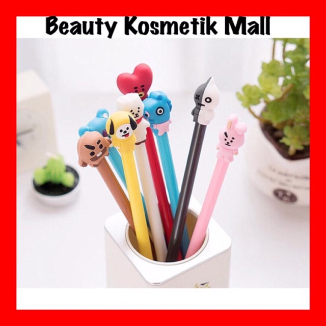 

READY STOCK PULPEN BTS KARAKTER KARTUN