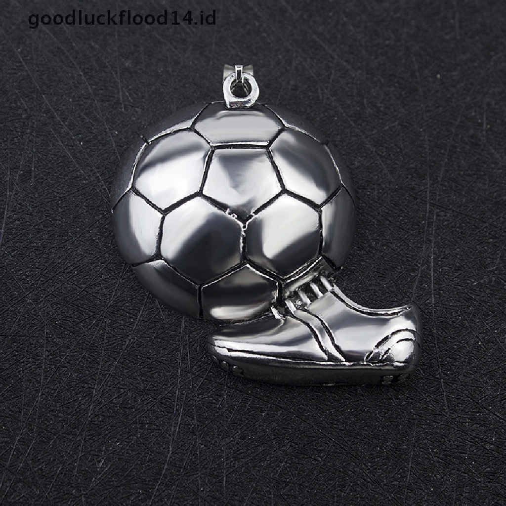 [OOID] Fashion Football Necklace Soccer Boots Shoes Charm Pendant Sport Hip-hop Jewelry ID