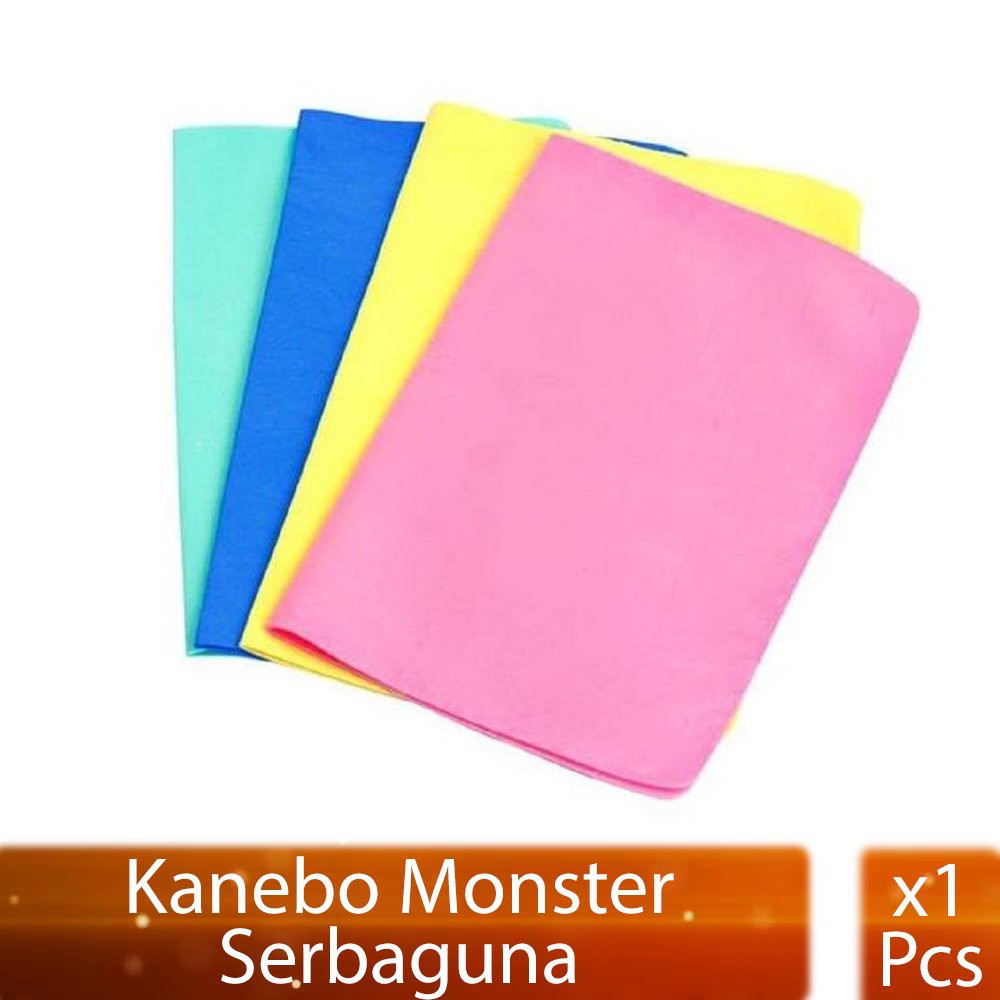 Lap Kanebo Monster 32x21 cm Serat Chamois Polos - Grosir - AION Plas Chamois Mobil Motor Kain Lap