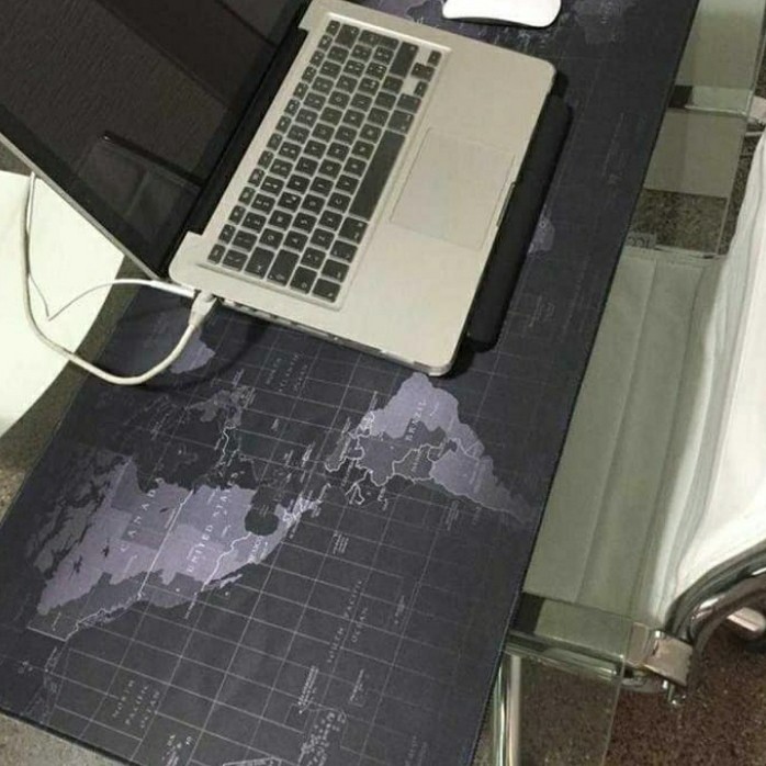 Gaming Mousepad Mouse Pad XL Gaming Mouse Pad Besar Mouse Pad Peta Dunia Mouse Pad Polos Anti slip