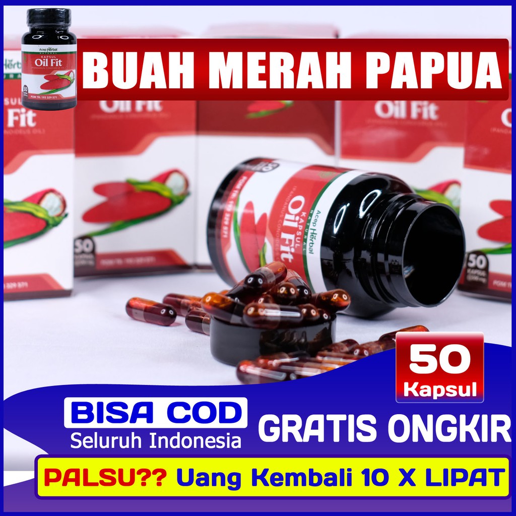 OILFIT Acep Herbal Ekstrak Buah Merah Papua OIL FIT 50 KAPSUL