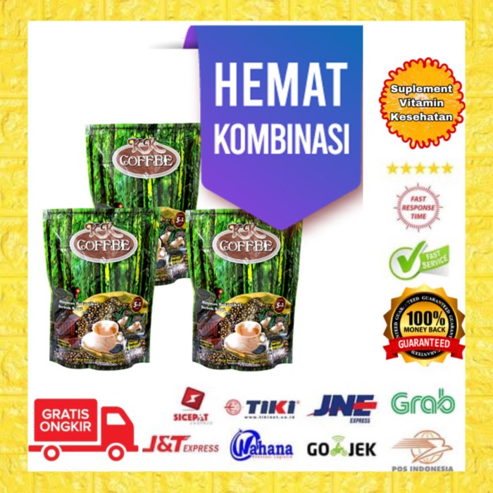 

KK kopi 5 in 1 botanikal KK Indonesia Original Herbal Kesehatan 3 pax