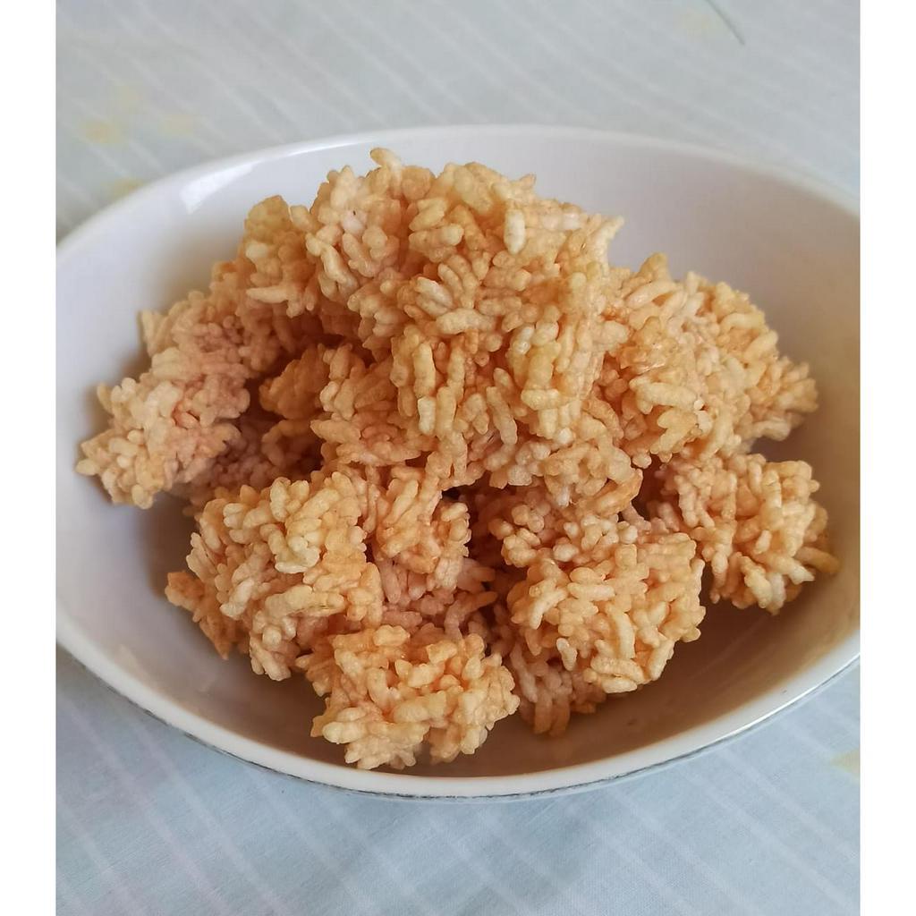 Paket 5 KG rengginang mentah rasa terasi dan bawang dari bahan ketan siem 100%