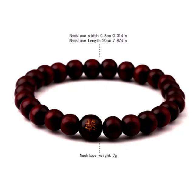 PROMO MURAH Gelang Tasbih Buddha Bahan Kayu Import