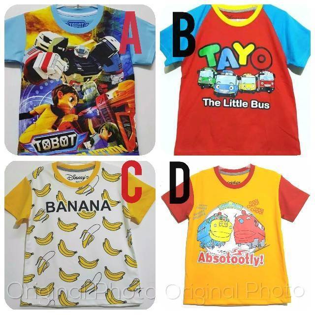  Kaos  Anak  Lakilaki Karakter  Disney  Oshkosh Tobot Tayo 