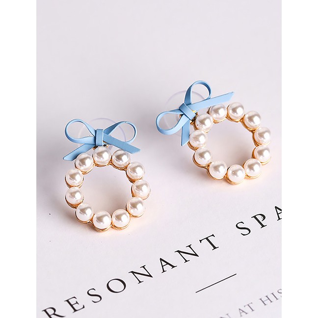 LRC Anting Tusuk Fashion Pearl Decorated F0715X