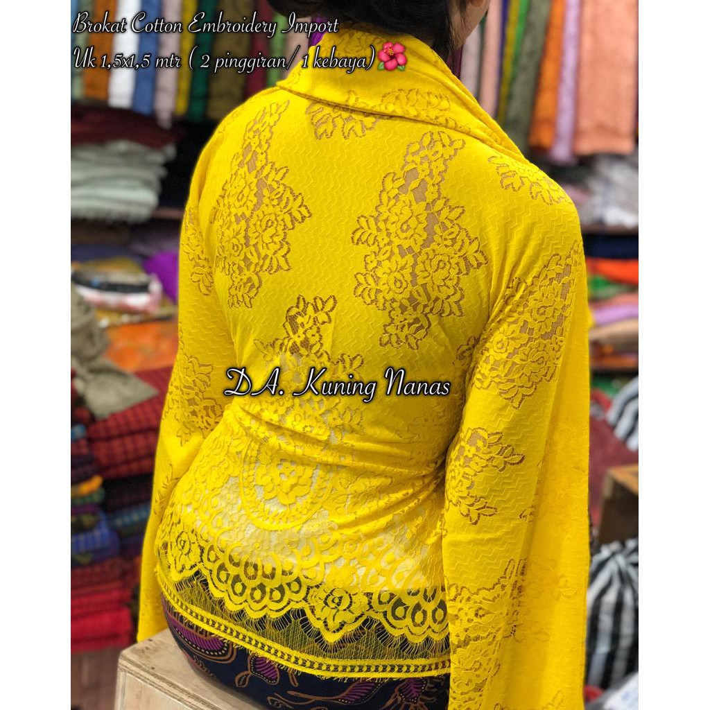 Kain Brokat Katun Semi Import Embroidery spc order