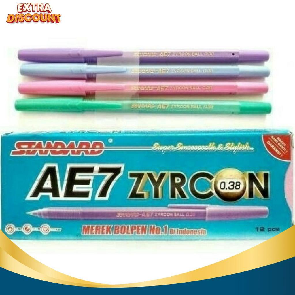 

BIG PROMO Pulpen Standard AE7 Zyrcon Ball 38 Mm Per Lusin