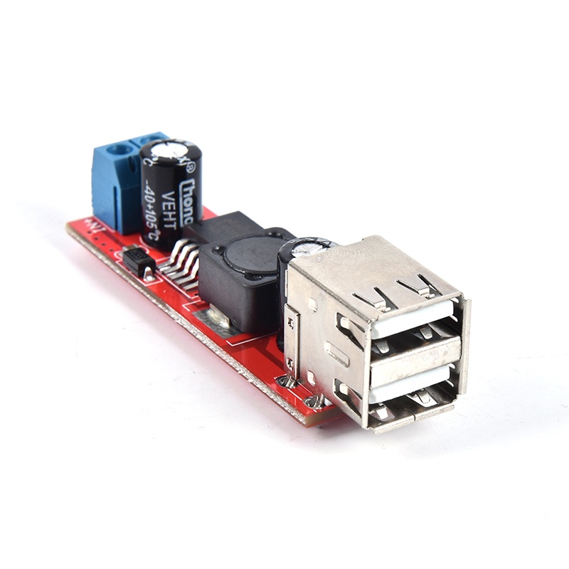 Modul Konverter Step down DC 6V-40V 12V To 5V 3A Dual USB Charger DC-DC