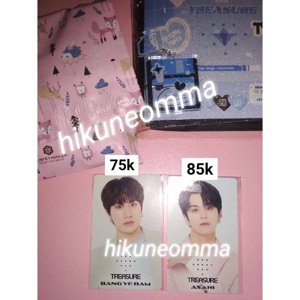 benefit hmv asahi benefit hmv yedam photocard benefit hmv treasure