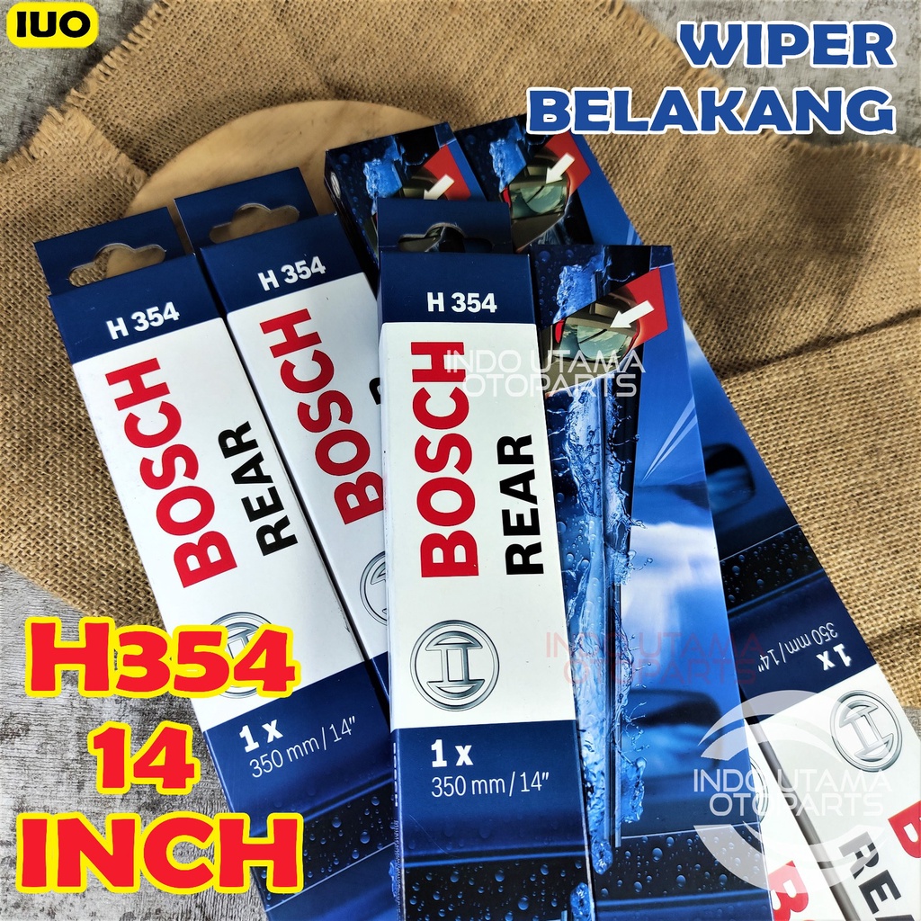 Wiper Belakang Jazz RS Mobilio CRV Freed BOSCH 14&quot; Lock 3 H354