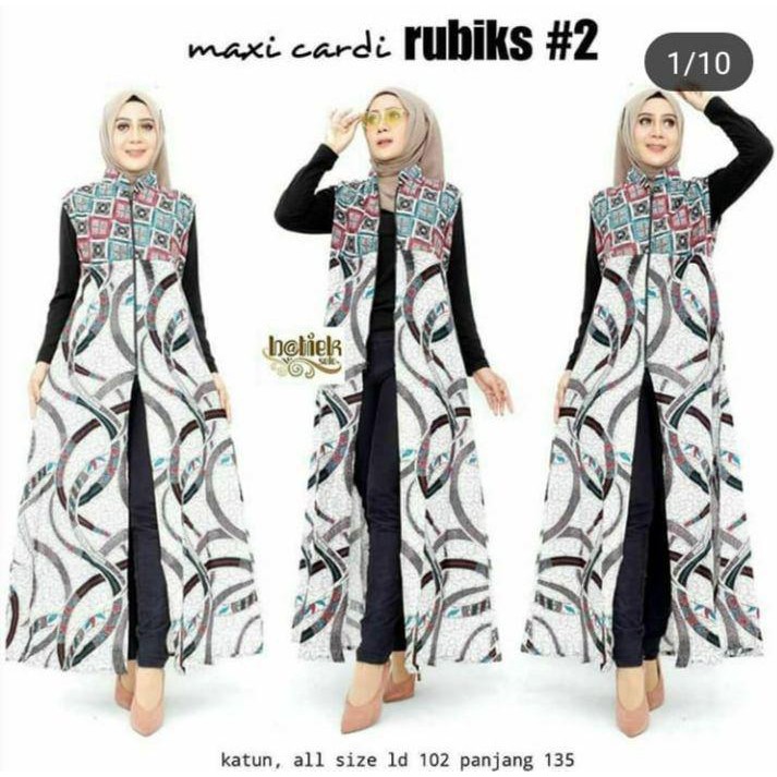 Long Cardy Batik Kekinian Bahan Katun Halus Simpel Elegan Cocok Untuk Segala Acara Harga Murah