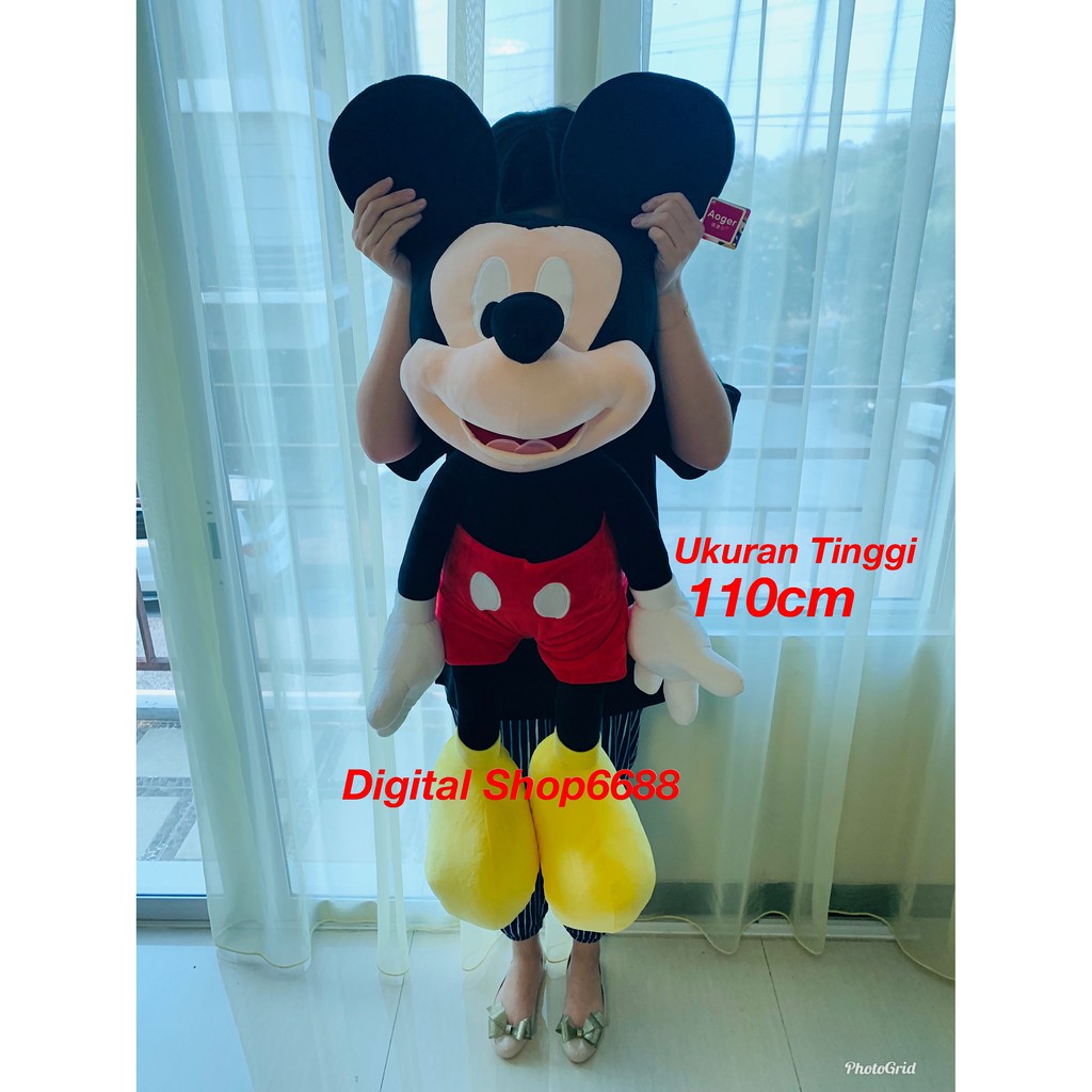 BONEKA MICKEY MOUSE UKURAN TINGGI 1,1 METER  (100% IMPORT)