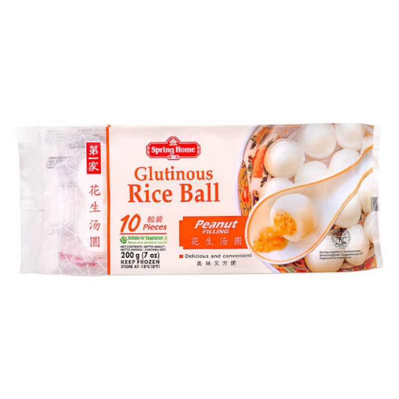 

spring home ronde glutinous rice ball sesame peanut filling kacang wijen tanah isi 10